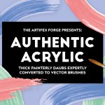 Authentic Acrylic Adobe Illustrator Paint Brushes Authentic Acrylic Adobe Illustrator Paint Brushes Image