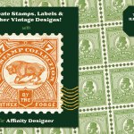 The Vintage Postage Stamp Collection – Affinity Designer Postage Stamp Maker Image